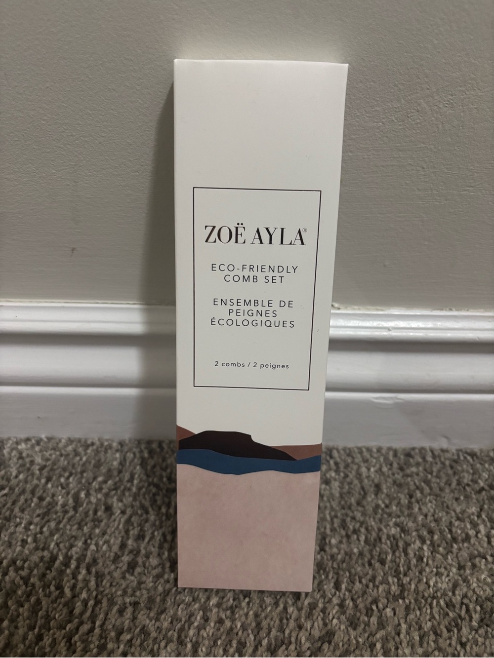 Zoë Ayla Eco-Friendly 2-Piece Comb Set BNIB